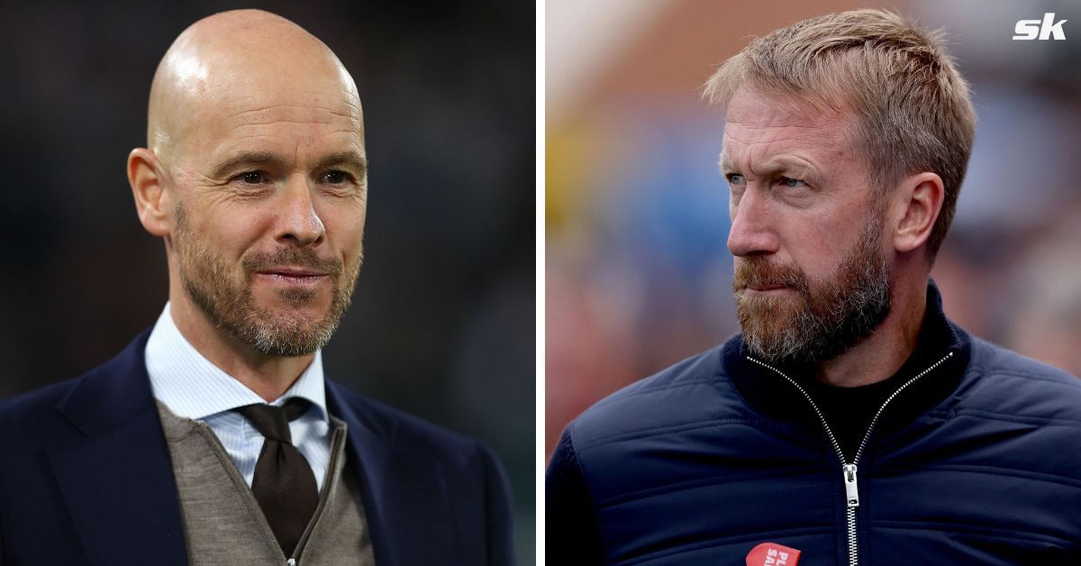 Manchester United manager Erik ten Hag and Chelsea boss Graham Potter