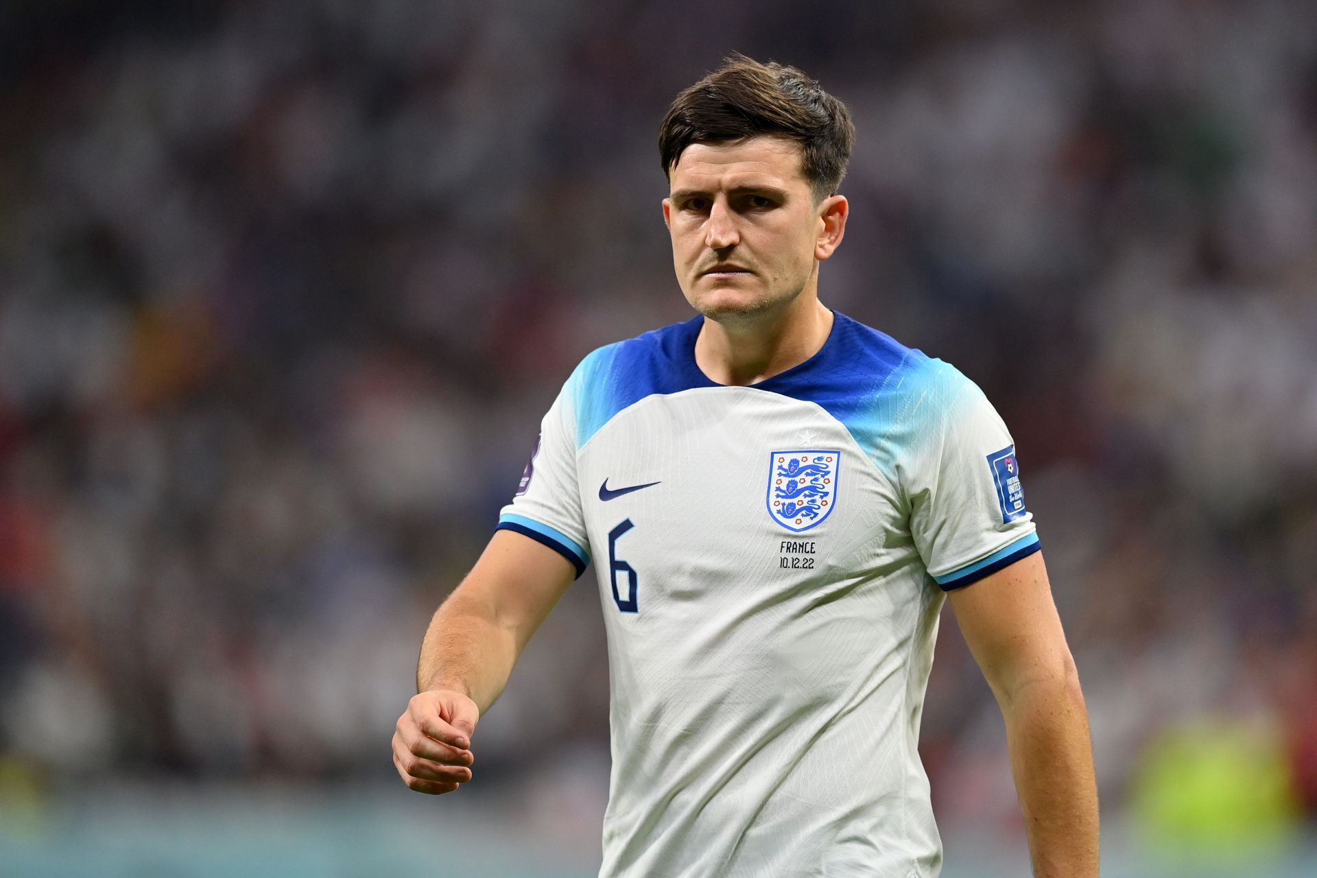 Harry Maguire picked up England's only card at the tournament