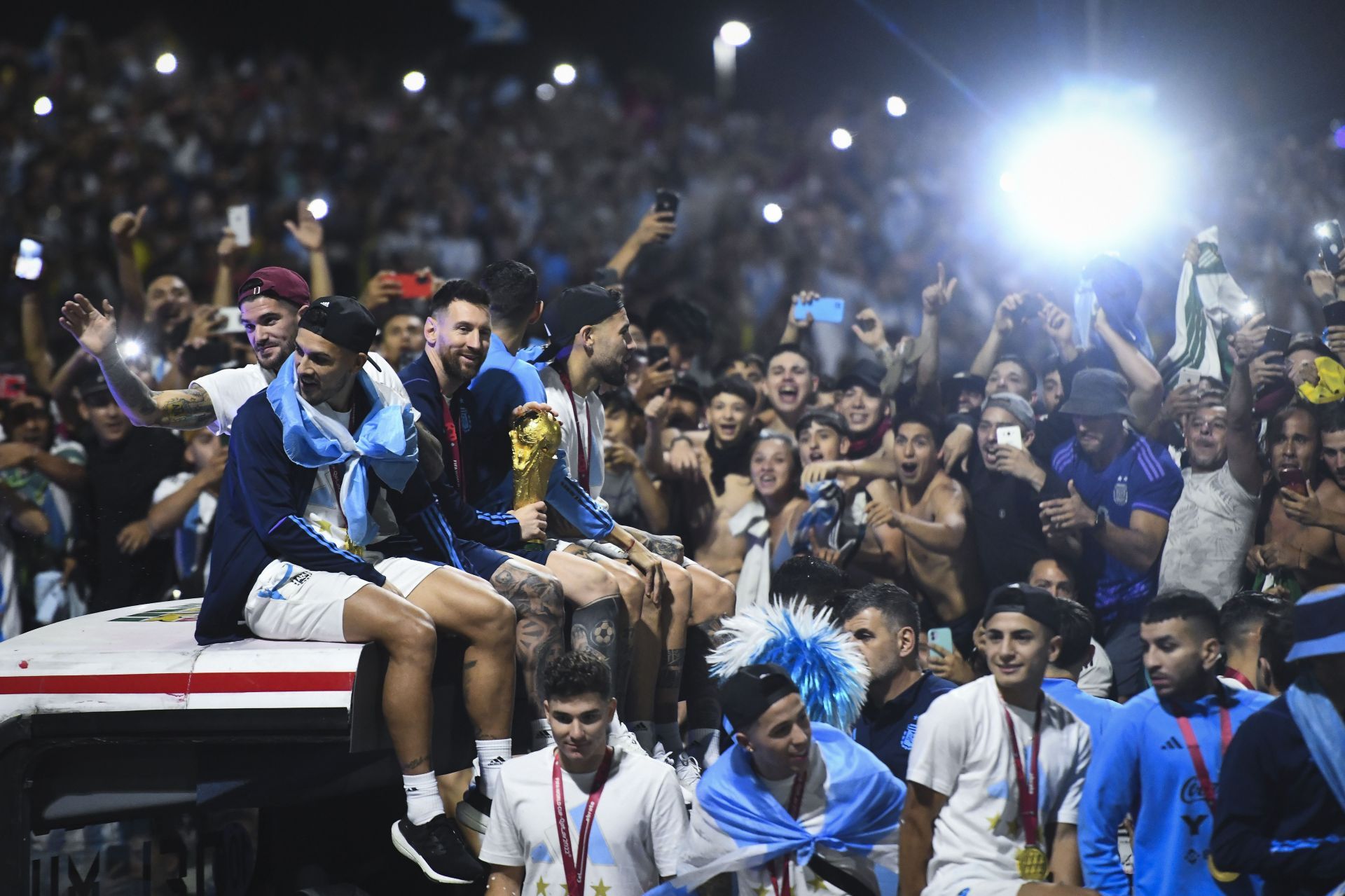 FIFA World Cup Qatar 2022 Winners Arrive to Buenos Aires
