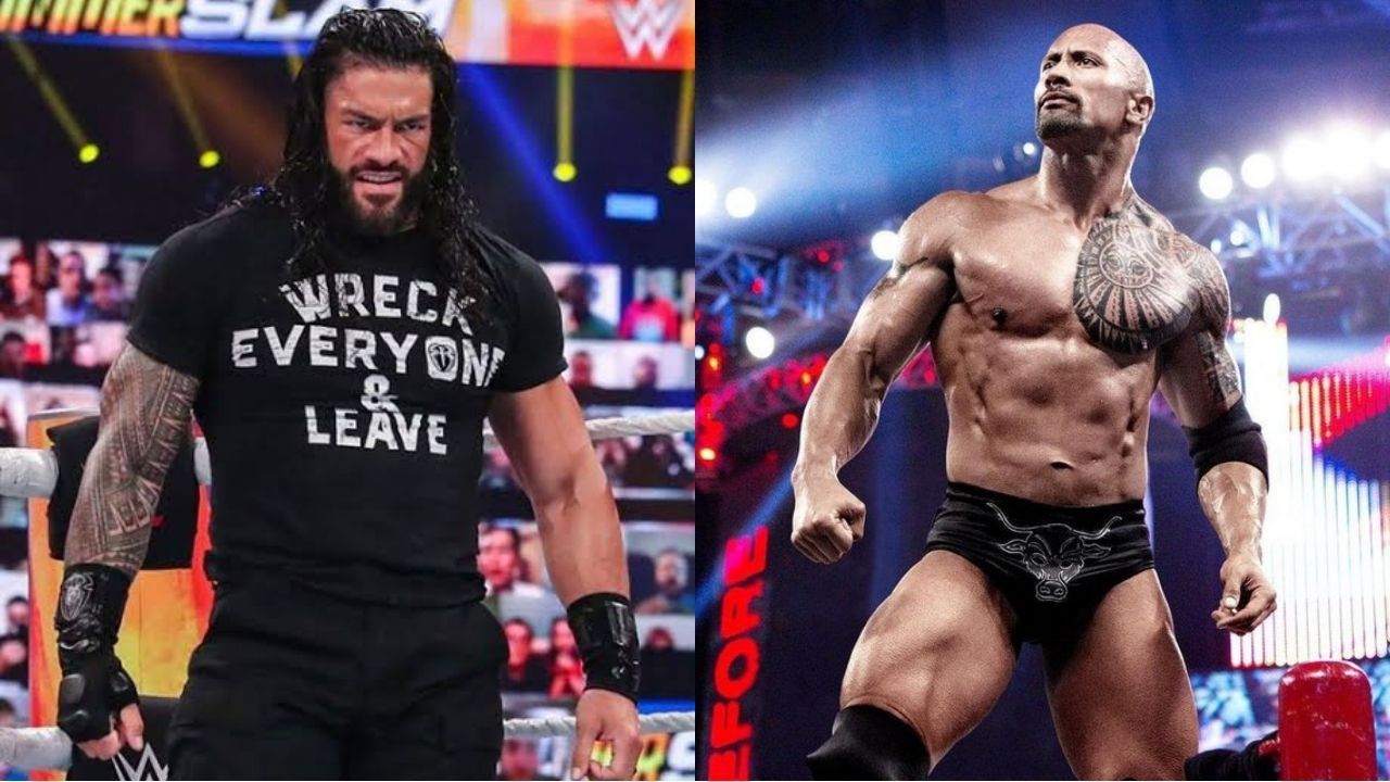 WWE सुपरस्टार्स रोमन रेंस और द रॉक 