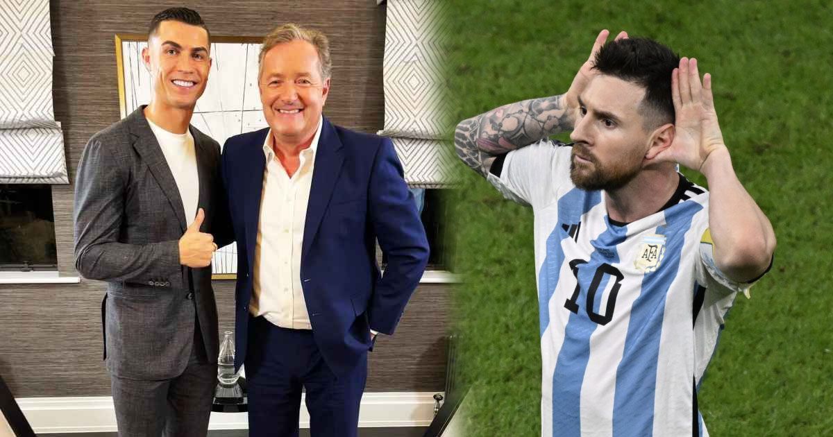 Piers Morgan is not happy with Cristiano Ronaldo vs. Lionel Messi image