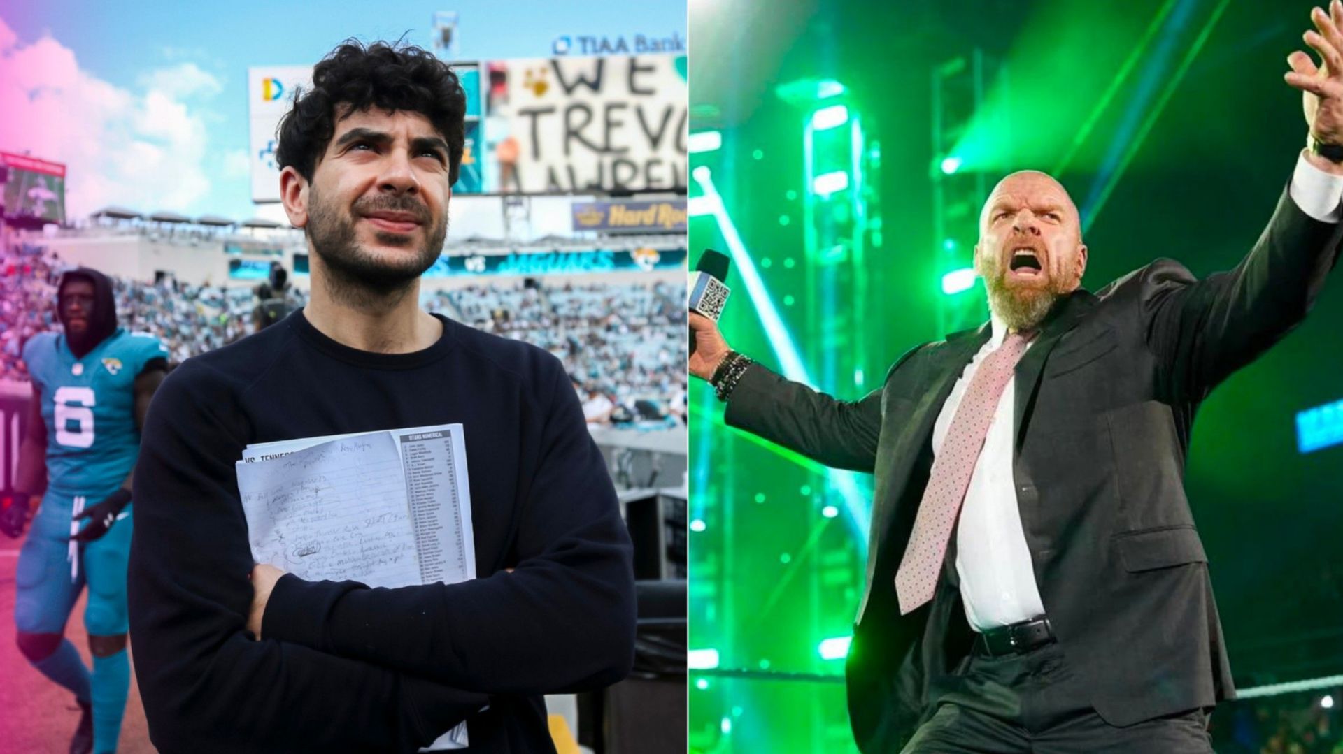 Tony Khan is heading AEW while Triple H is the creative head in WWE