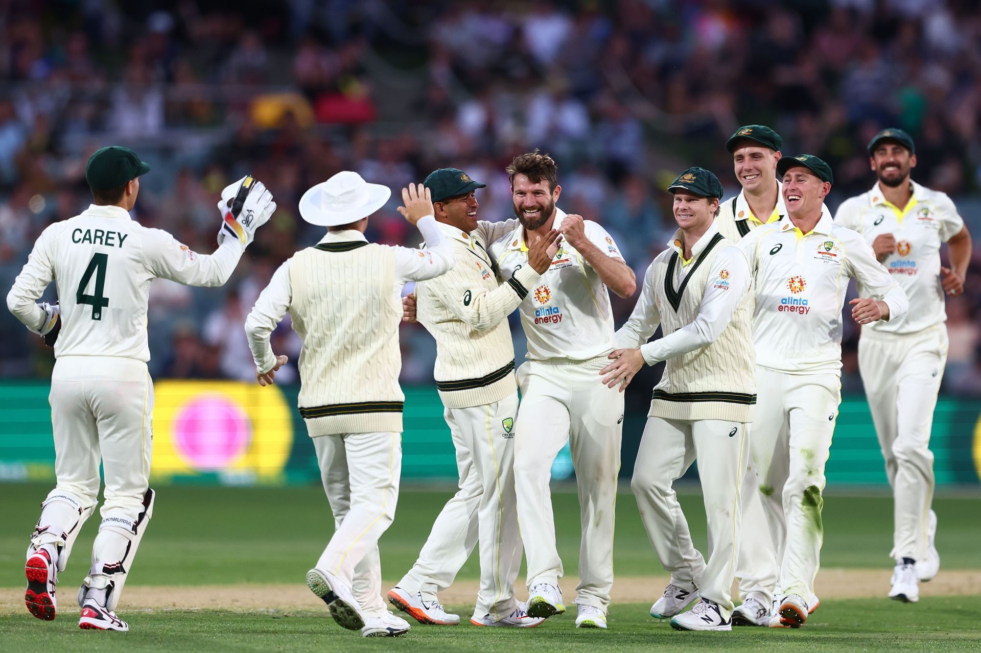 Michael Neser celebrates a wicket. (Image Credits: Getty)