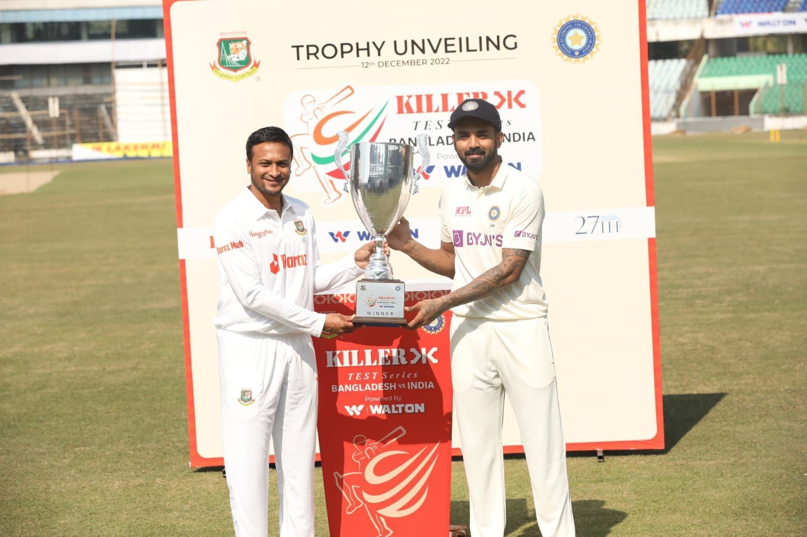 India and Bangladesh to meet for the second Test in Dhaka from Thursday [Pic Credit: ICC]