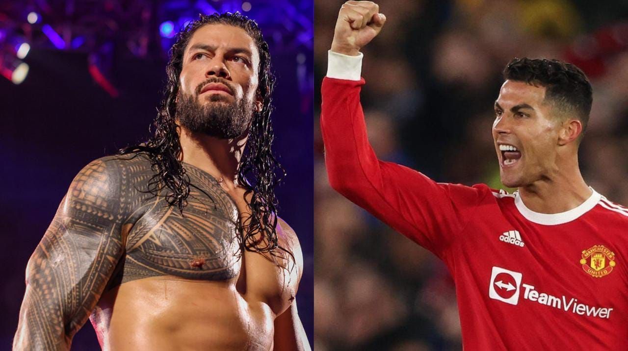 Roman Reigns (right), Cristiano Ronaldo (left)