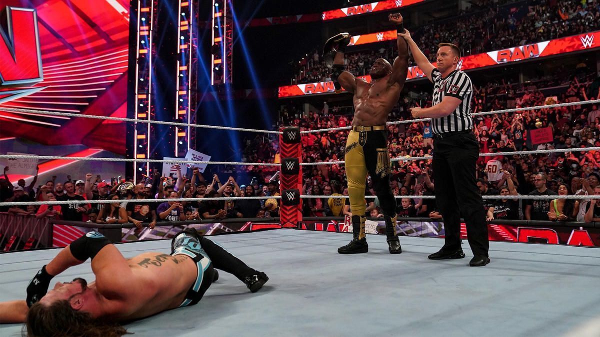 Bobby Lashley defeated AJ Styles.