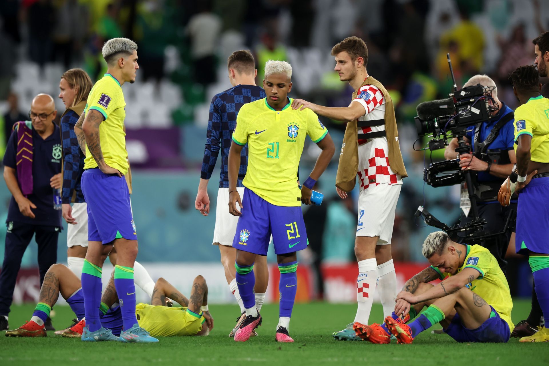 Rodrygo was distraight after the game.