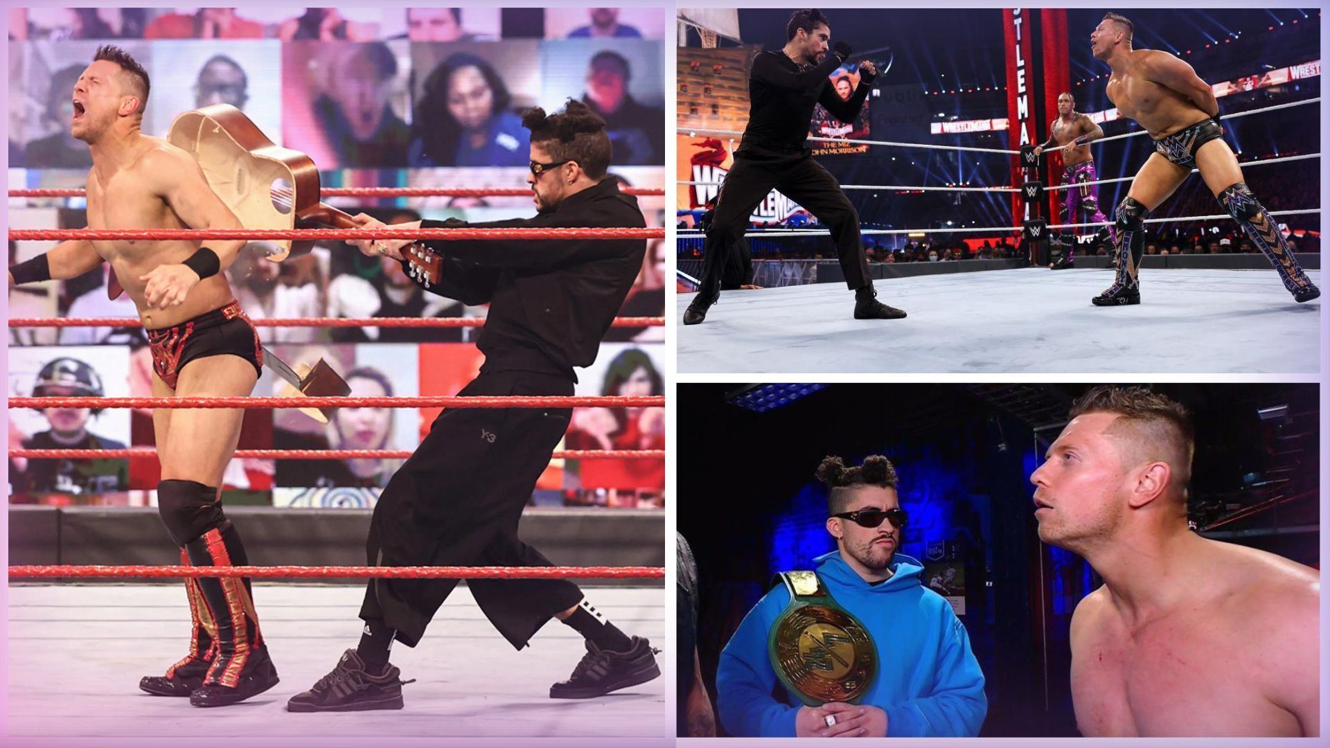 Rapper Bad Bunny and WWE Superstar The Miz