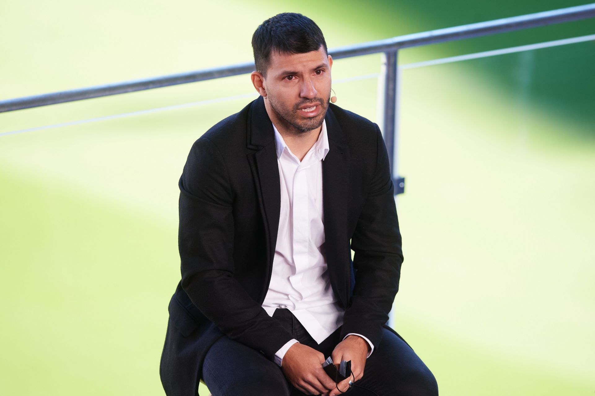 Sergio Aguero of Barcelona Press Conference