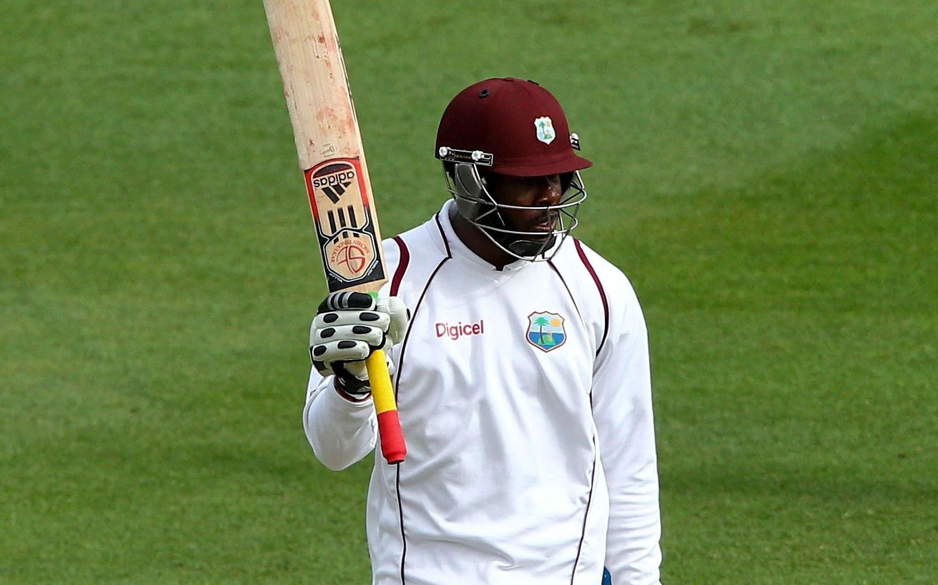 Kirk Edwards scored a fine ton in his first Test against India. Pic: Getty Images