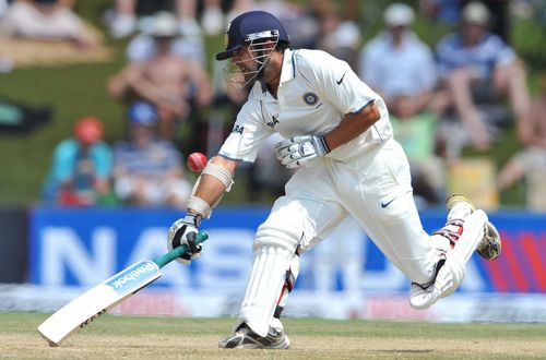 Gautam Gambhir takes a run during the Centurion Test. Pic: Getty Images