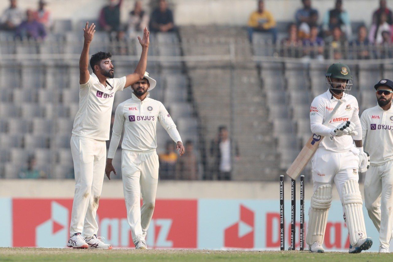 Mohammed Siraj picked up two wickets in Bangladesh