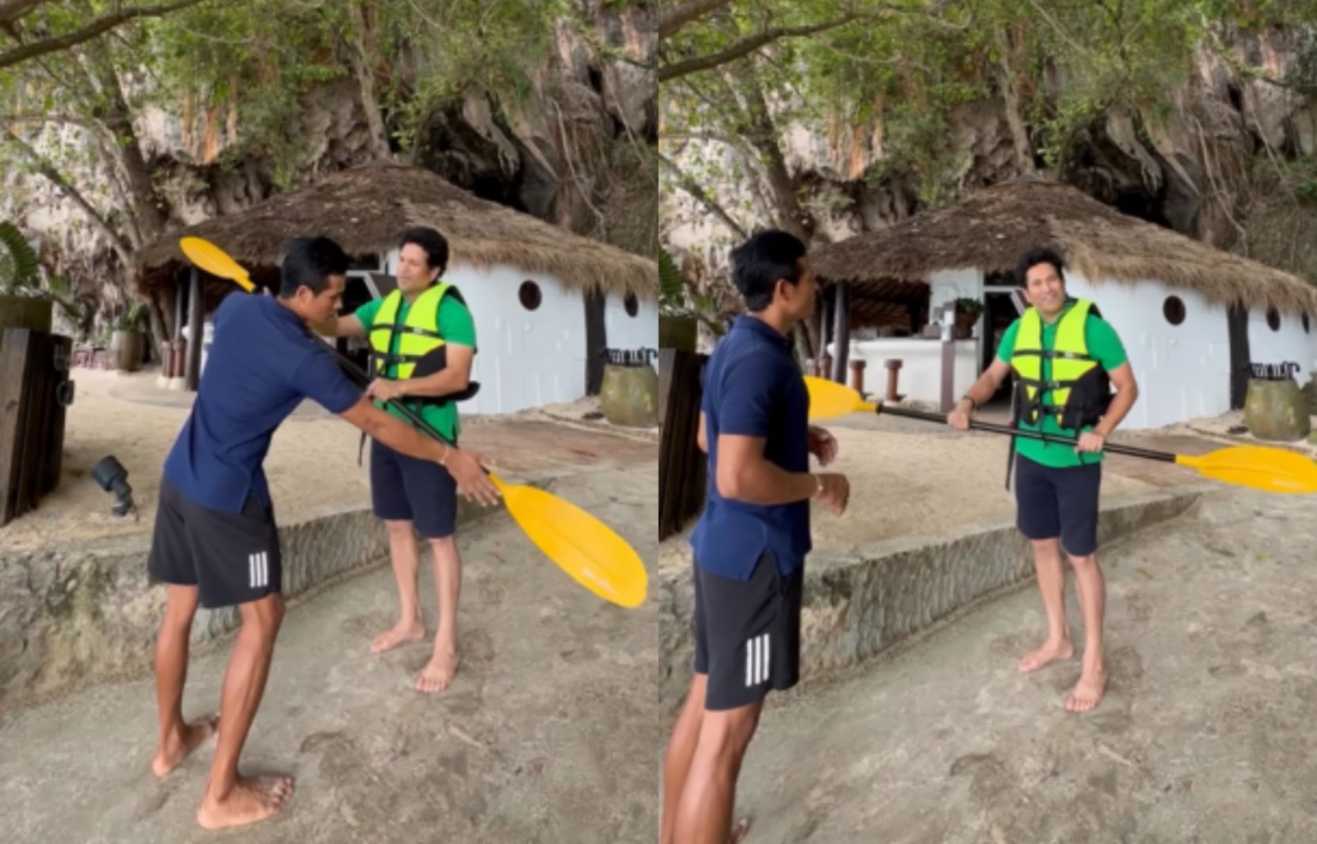 Sachin Tendulkar, kayaking, Thailand