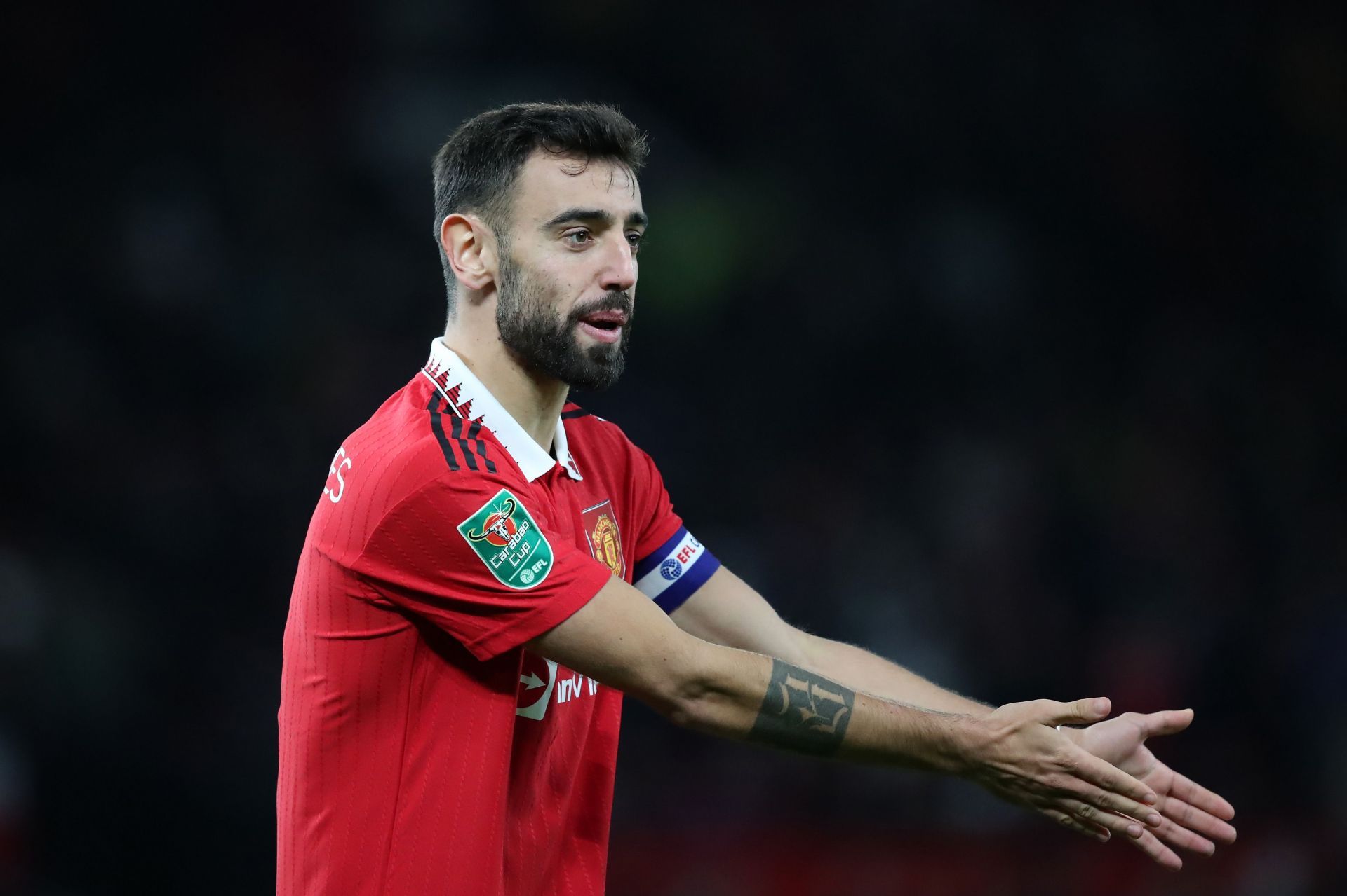 Bruno Fernandes spoke about playing with Raphinha once again.