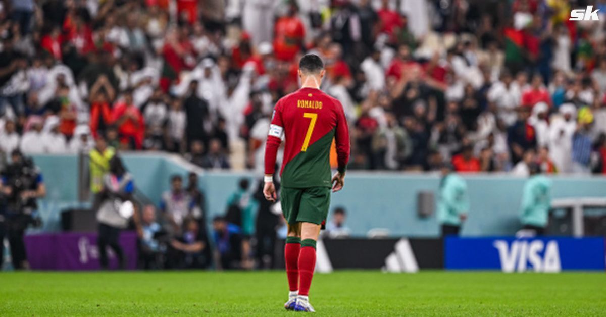 Cristiano Ronaldo was the first to head down the tunnel after Portugal