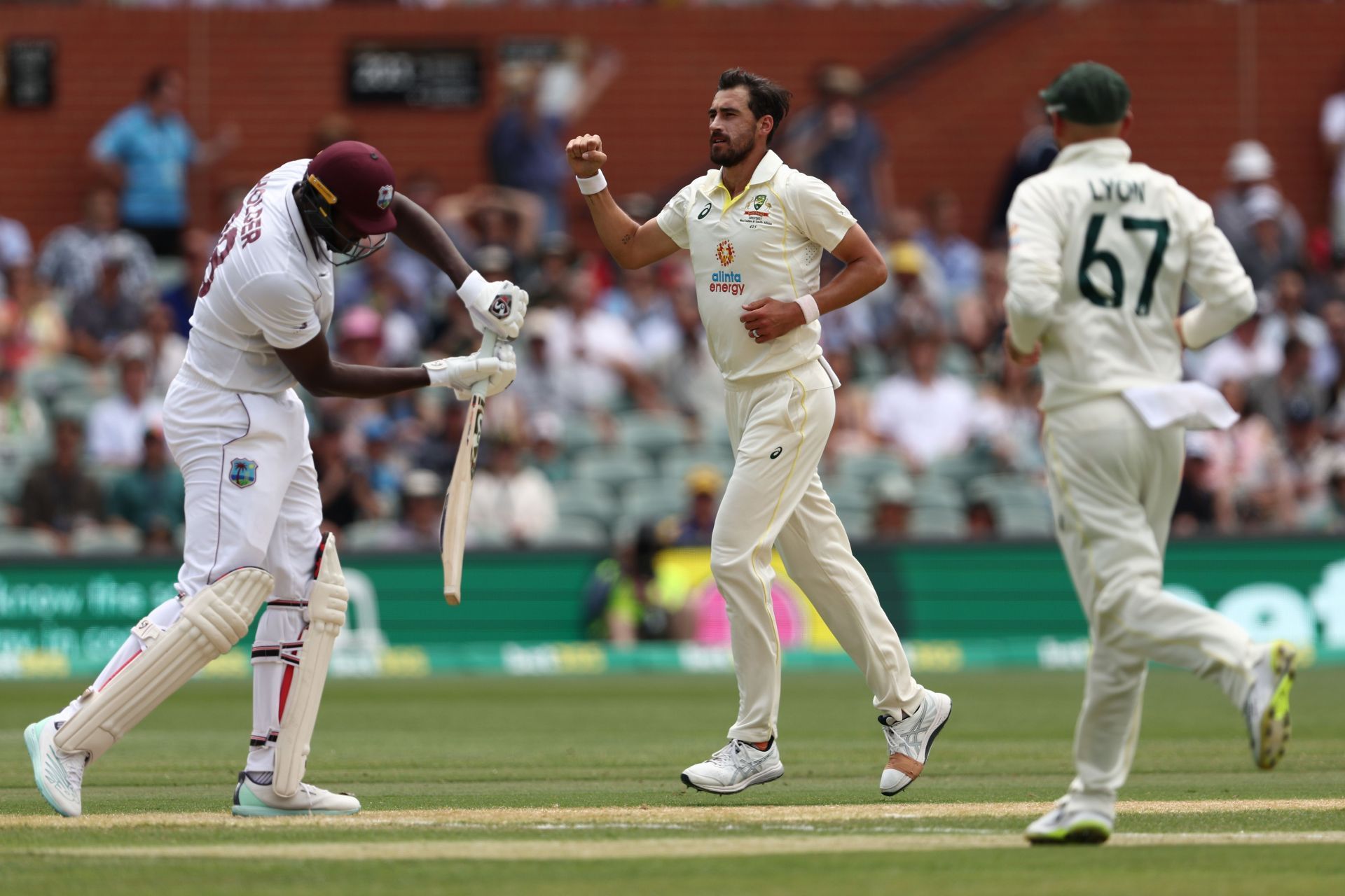 Mitchell Starc is the highest wicket-taker in pink-ball Tests. (Credits: Getty)