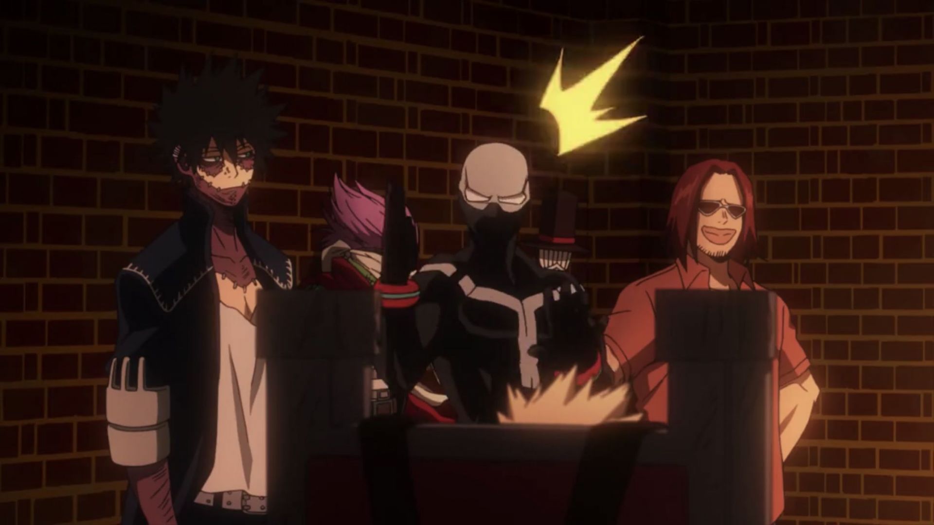 Bakugo captured by the League of Villains (Image via Studio Bones)