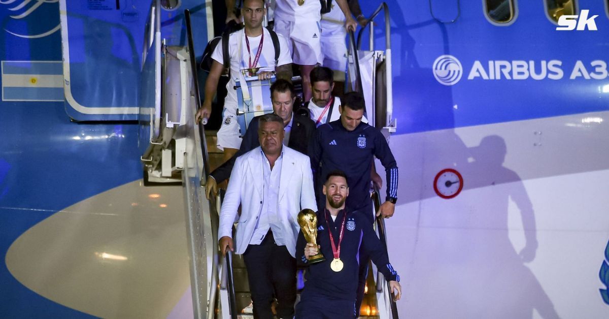 Lionel Messi and Co. have landed in Argentina after winning the FIFA World Cup