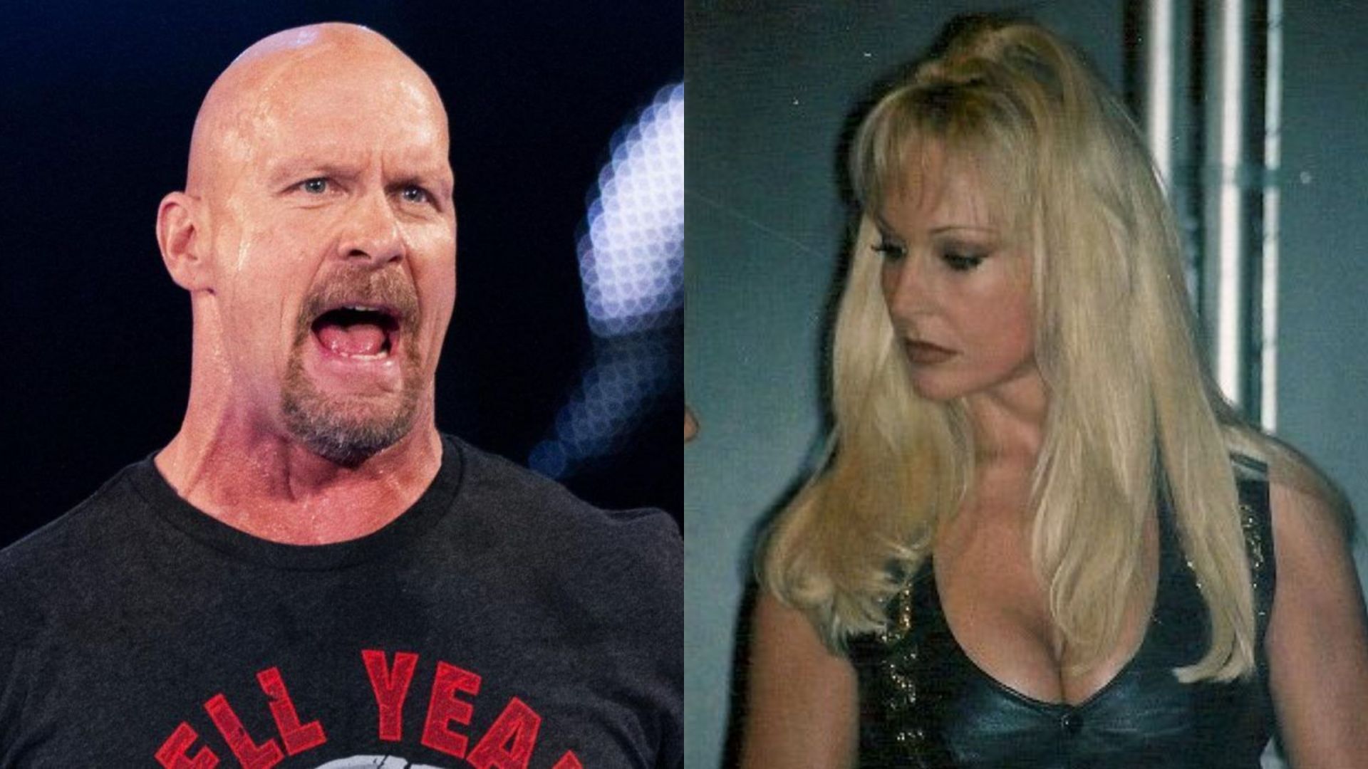 Stone Cold Steve Austin (left) and his ex-wife, Debra (right)