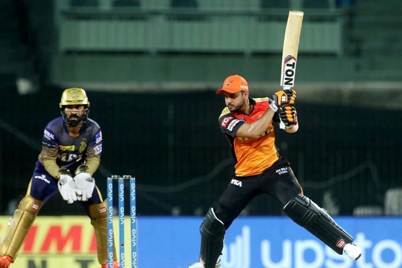 The batter in action for SRH. Pic: BCCI