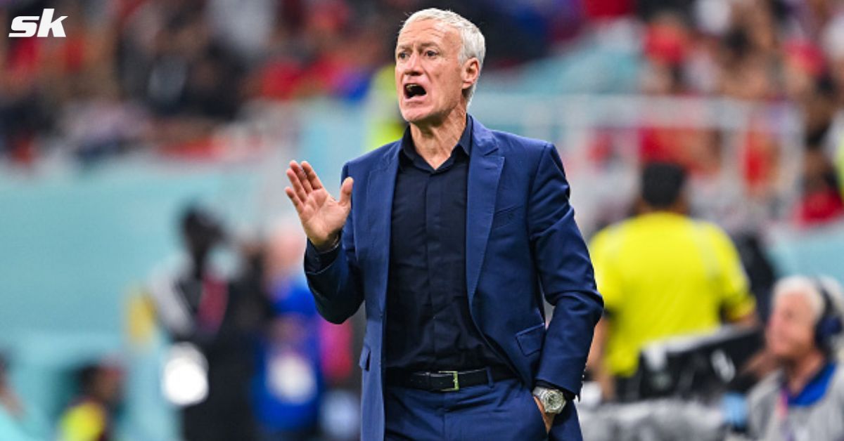 Didier Deschamps reacts to France