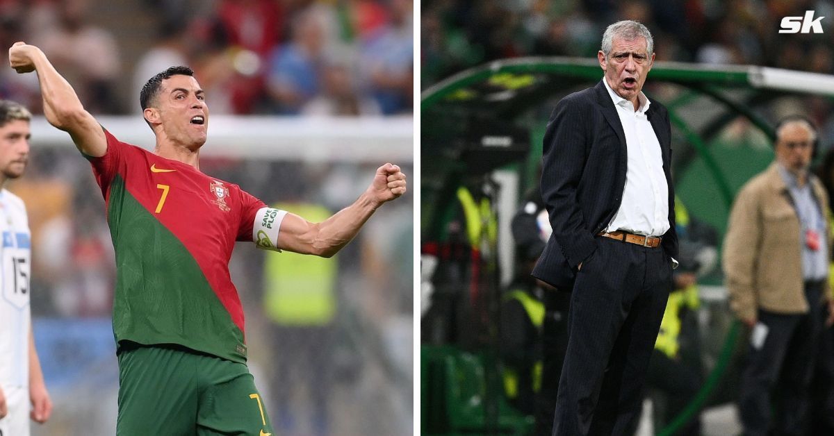 Portugal manager Fernando Santos and player Cristiano Ronaldo