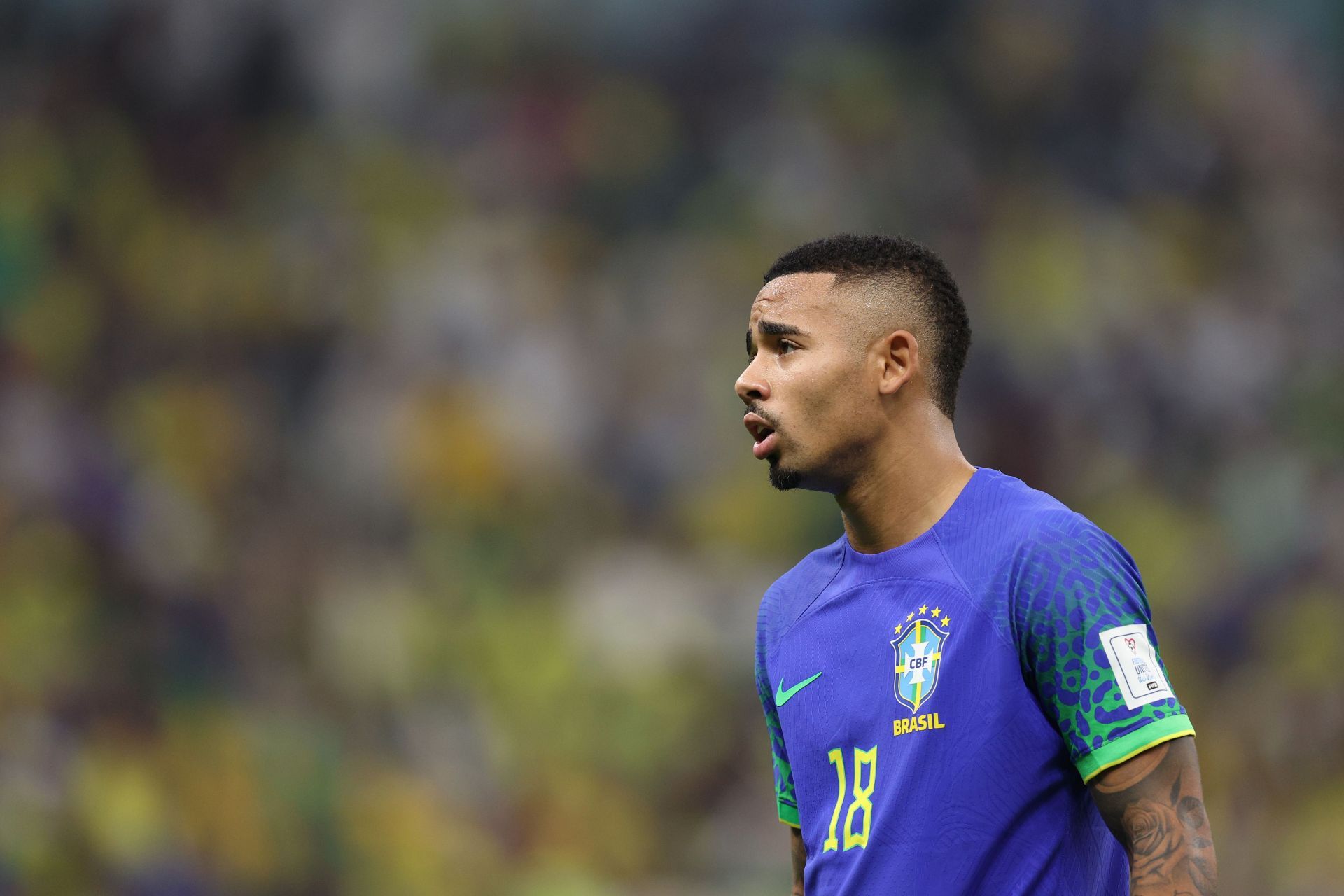 Gabriel Jesus is out for a while with injury.