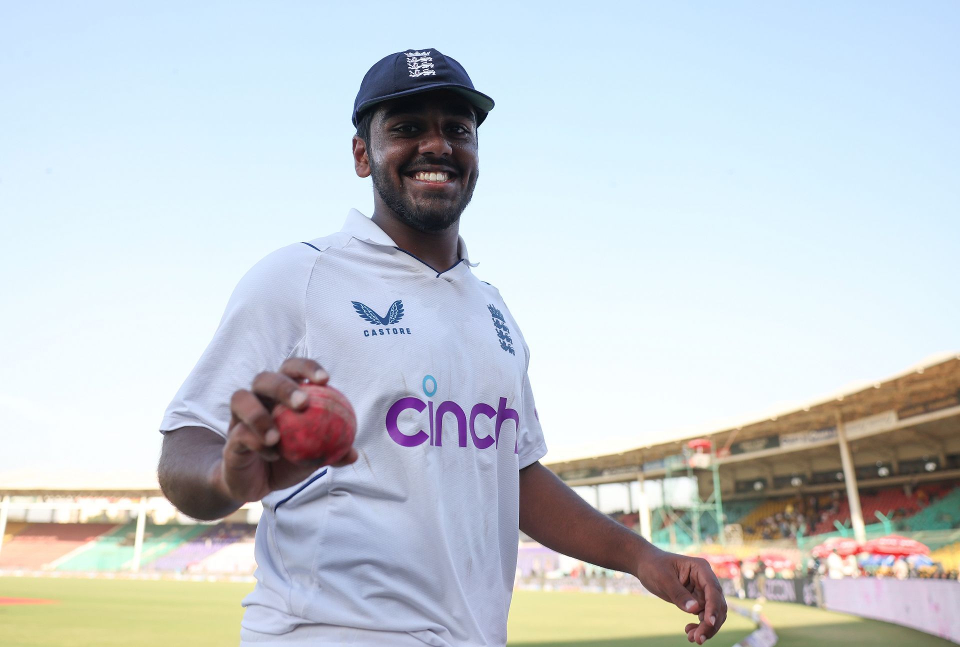 Rehan Ahmed is the youngest Men's Test cricketer to take a fifer on debut. (Image Credits: Getty)