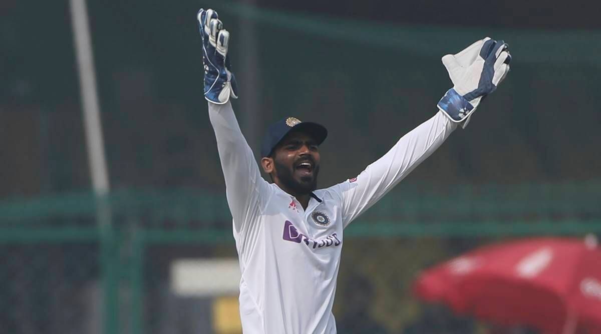 K S Bharat came in as a substitute for Wriddhiman Saha during a test match against NZ in Kanpur