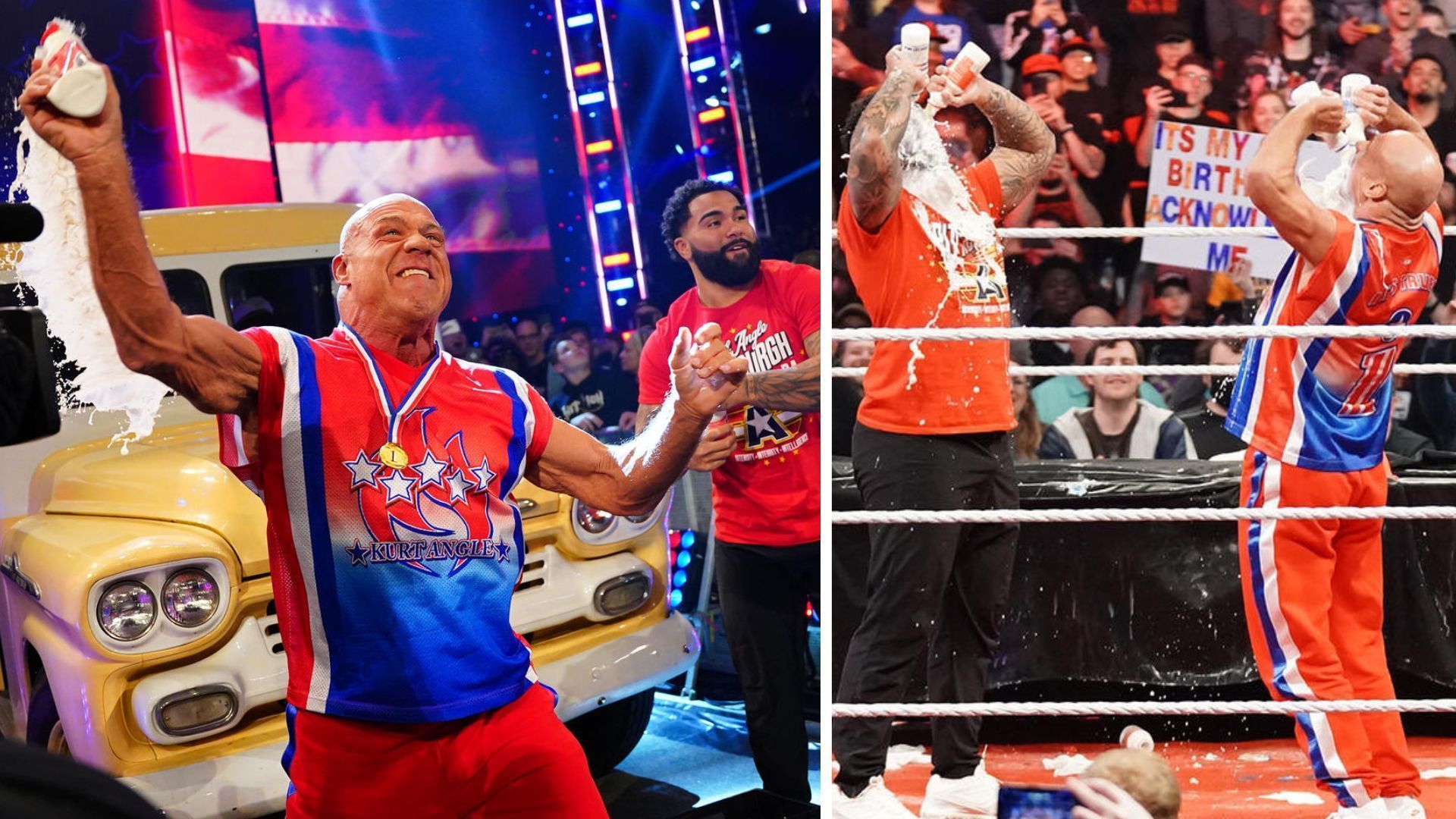 WWE Hall of Famer Kurt Angle celebrated his birthday on SmackDown