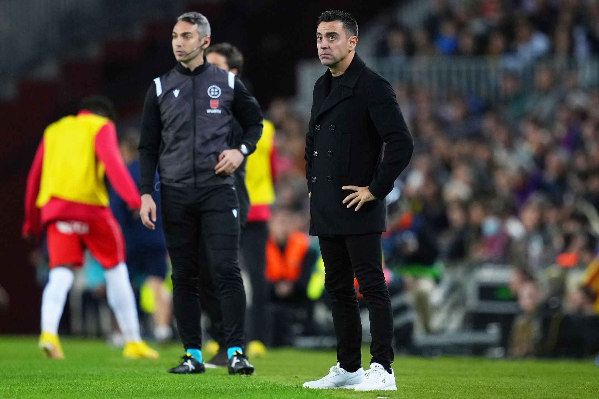 Xavi on the sidelines - LaLiga Santander