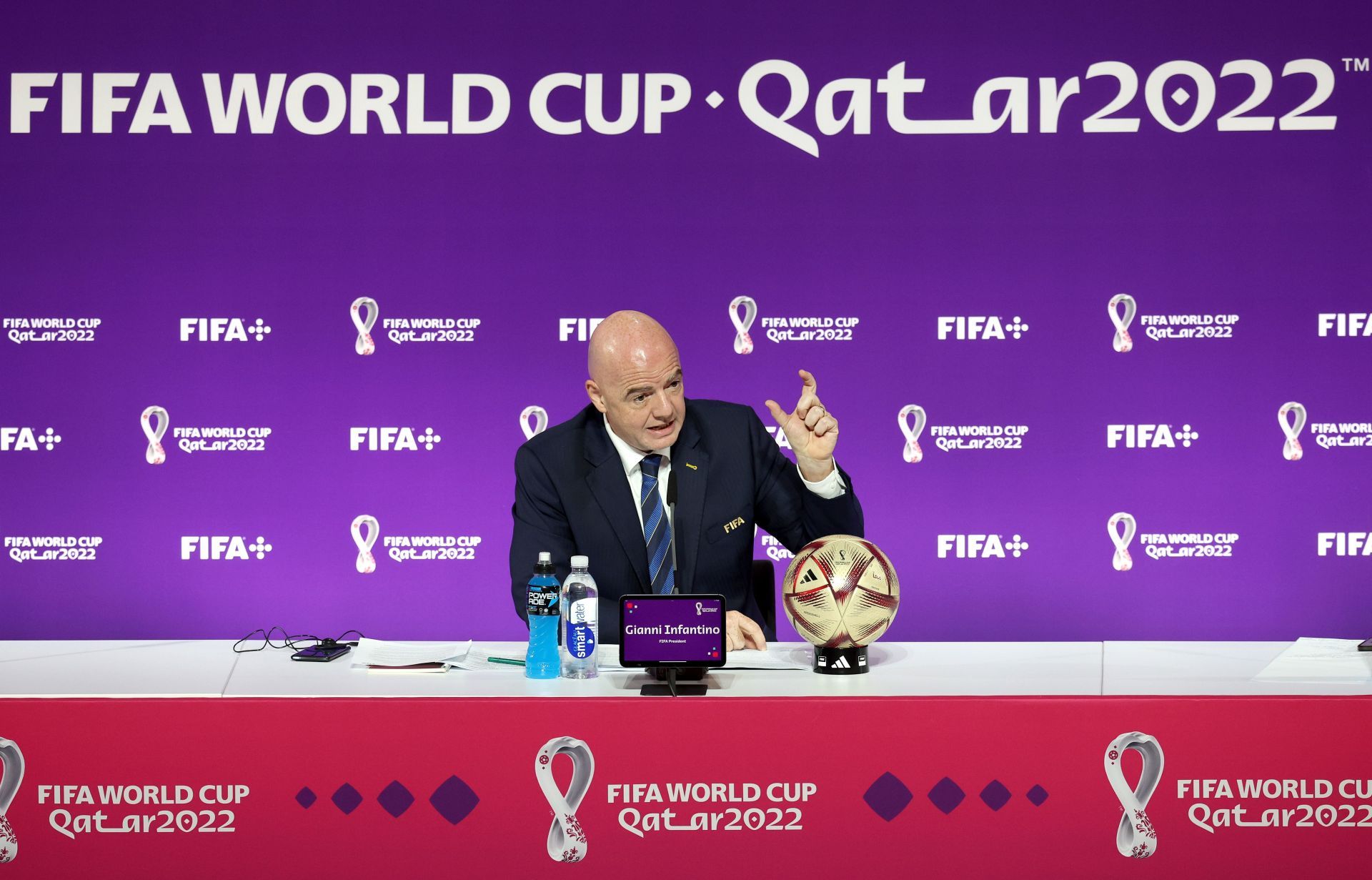 Gianni Infantino Press Conference - FIFA World Cup Qatar 2022