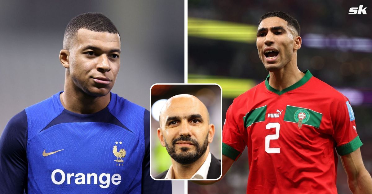 Walid Regragui on Achraf Hakimi vs Kylian Mbappe in Morocco