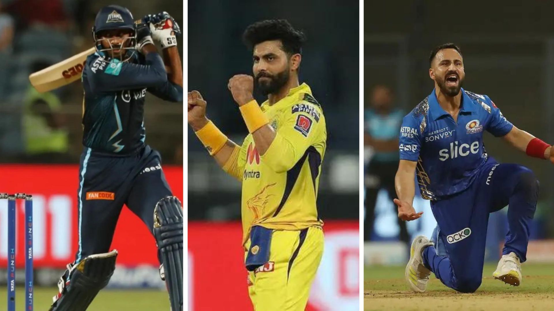 (L-R): Vijay Shankar, Ravindra Jadeja &amp; Ramandeep Singh (P.C.:iplt20.com)