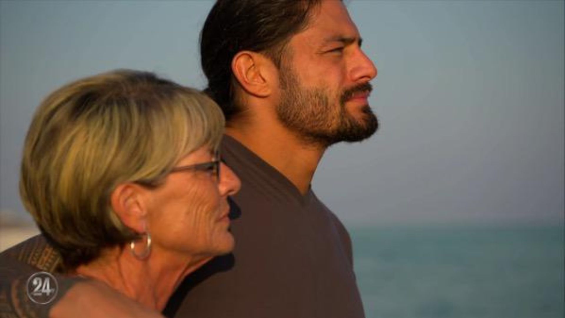 A picture of Roman Reigns and his mother