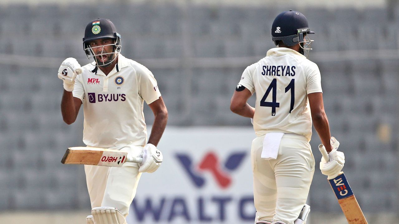 R Ashwin (left) and Shreyas Iyer (right) played key roles in Team India