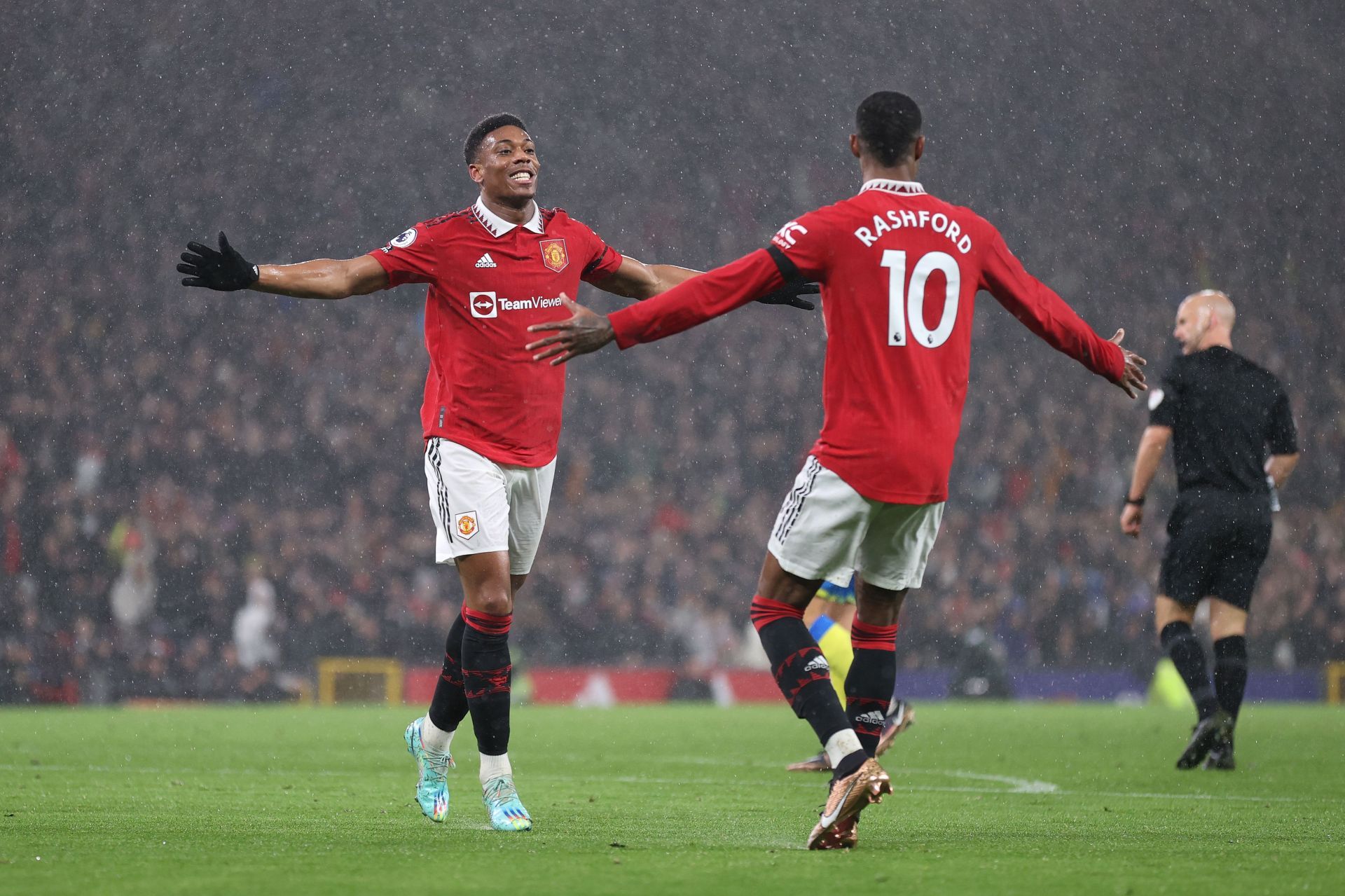 Anthony Martial and Marcus Rashford ran riot against Forest.