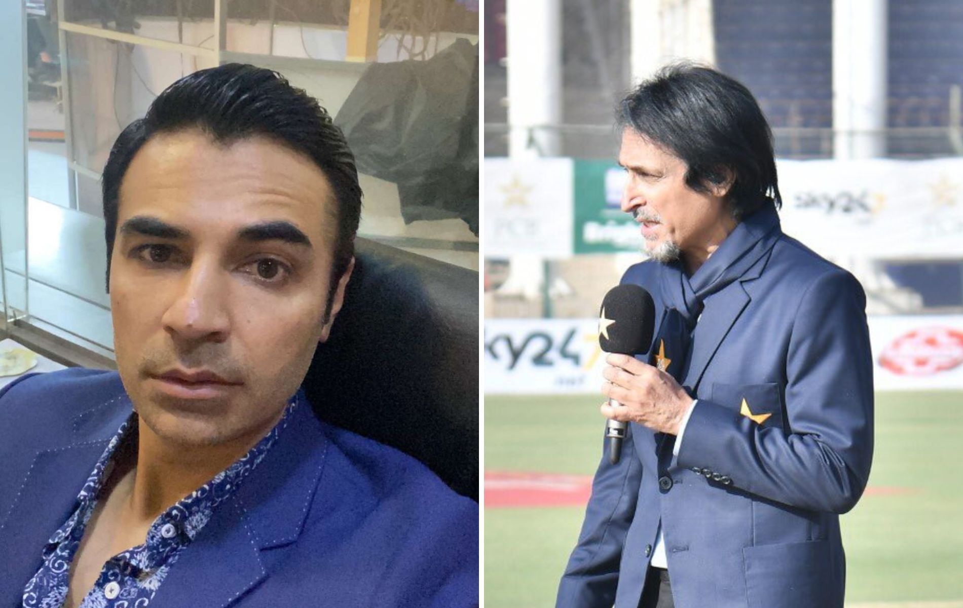 Salman Butt (L) and Ramiz Raja (R). (Pics: Twitter)