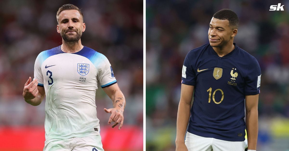 England left-back Shaw makes claim over Mbappe