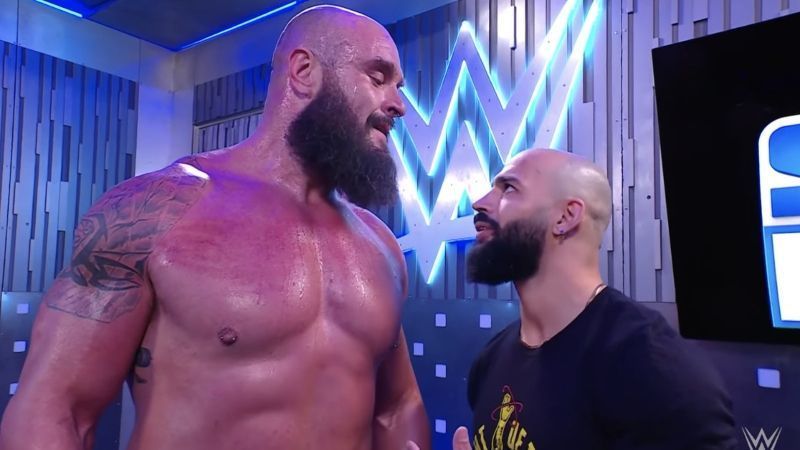 braun strowman ricochet smackdown