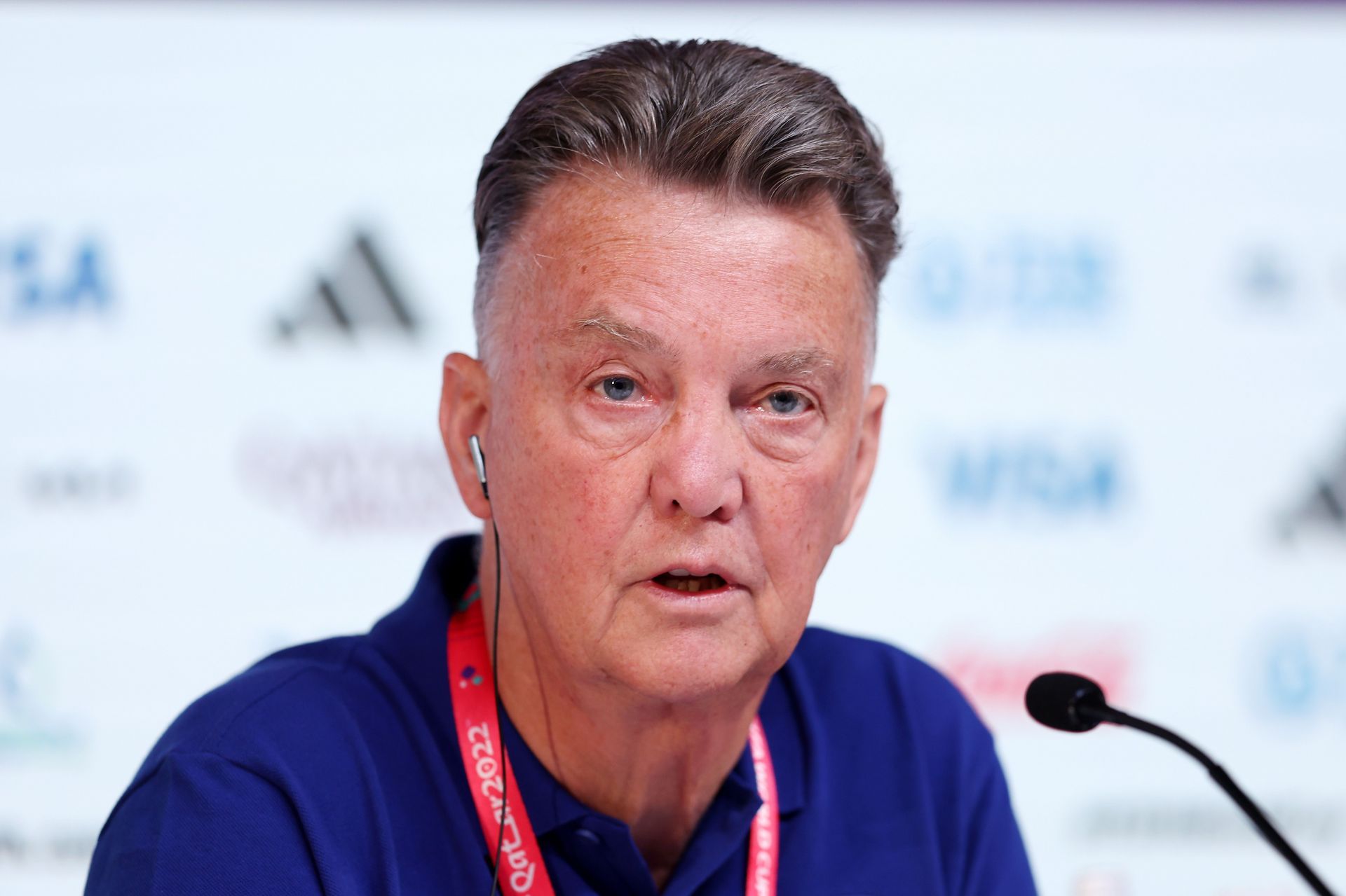 Netherlands Press Conference - FIFA World Cup Qatar 2022: Louis van Gaal