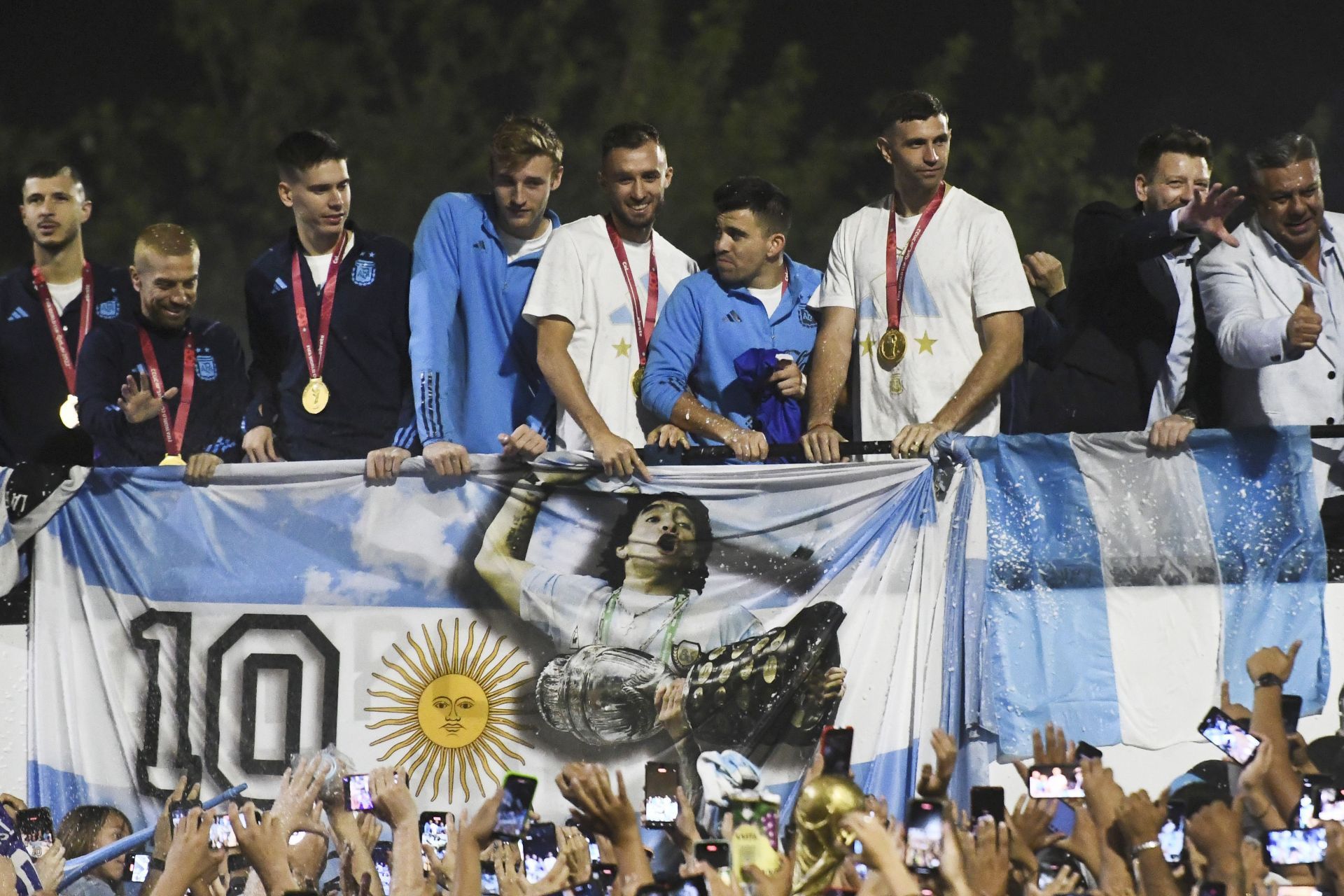 FIFA World Cup Qatar 2022 Winners Arrive to Buenos Aires