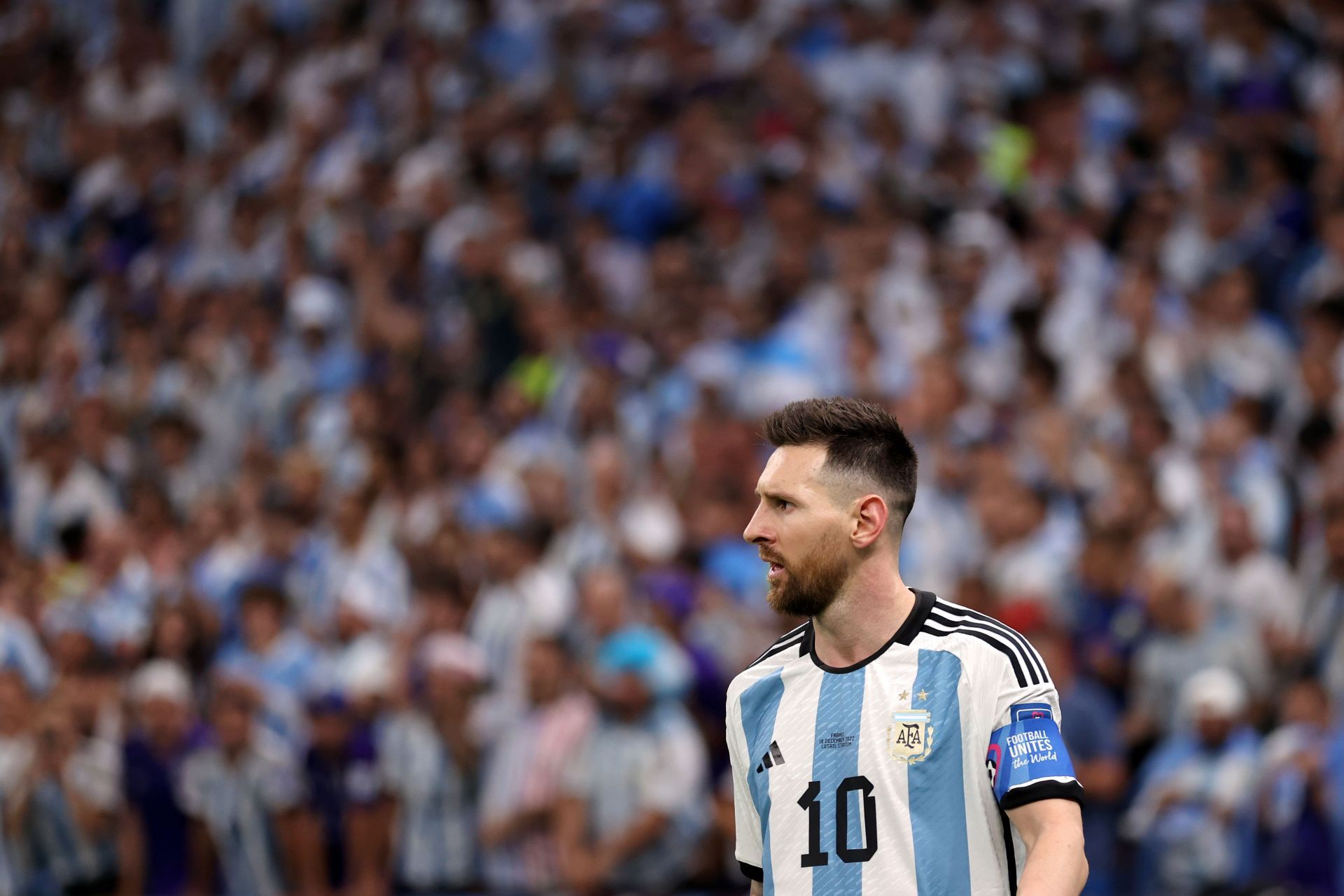 Messi becomes a World Cup winner.