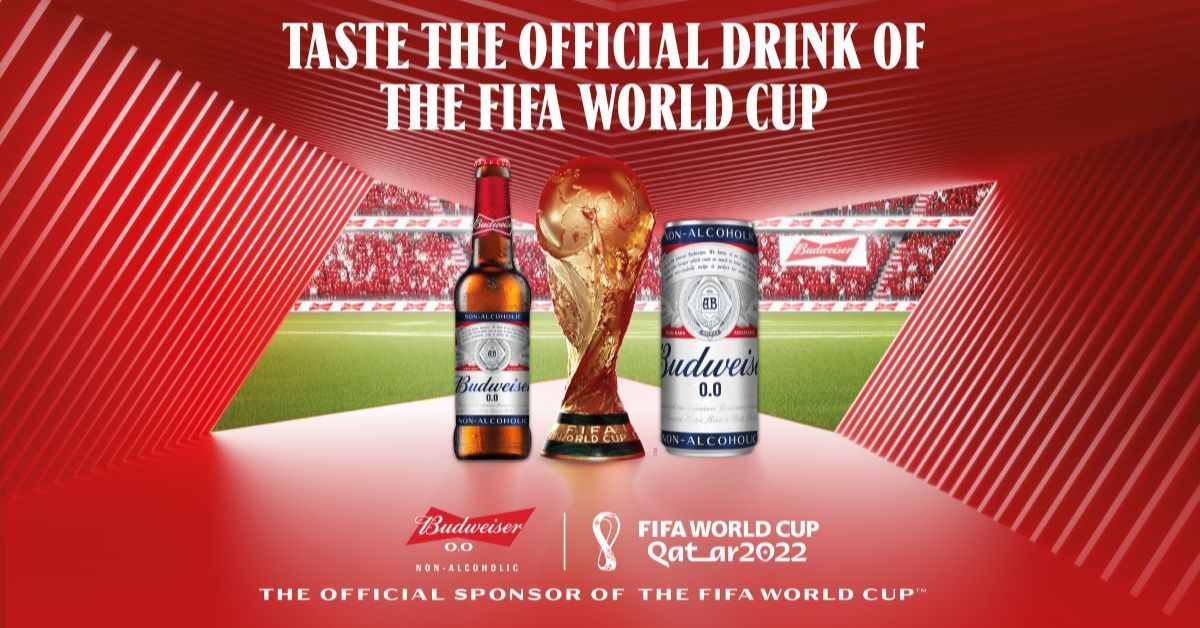Budweiser is the official sponsor of the 2022 FIFA World Cup