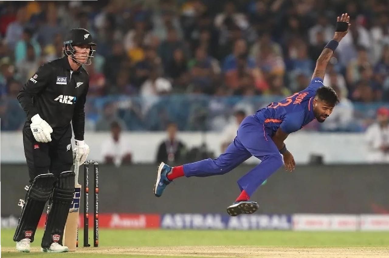 Hardik Pandya delivered an early dent in New Zealand