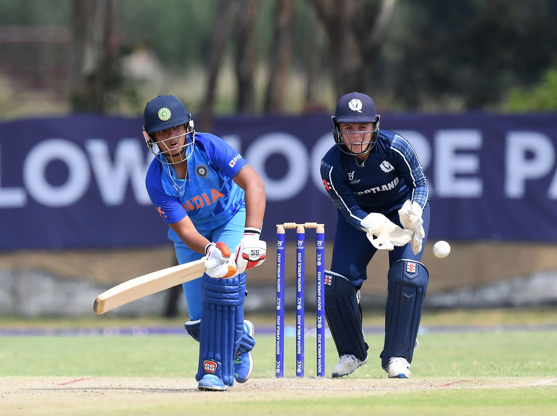 India and Scotland teams in action in an earlier match (Image Courtesy: Twitter/ICC)