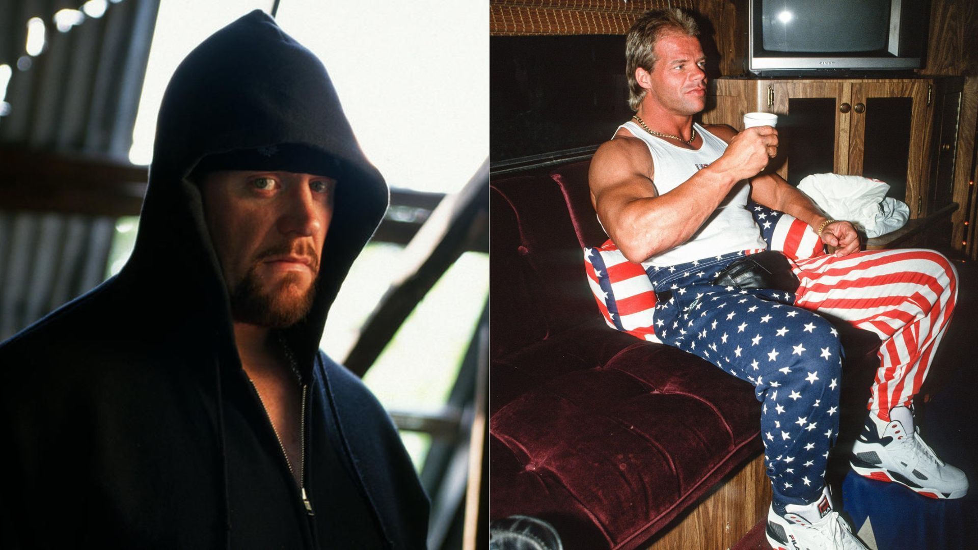 The Undertaker (left); Lex Luger (right)