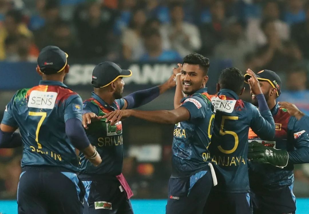 Sri Lanka beat India in the second T20I in Pune [P.C: BCCI]