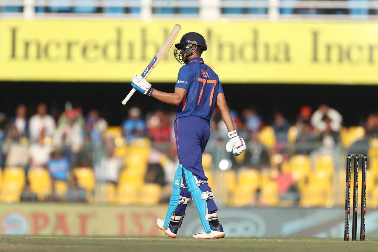 Shubman Gill scored a half-century in the first ODI against Sri Lanka. [P/C: BCCI]