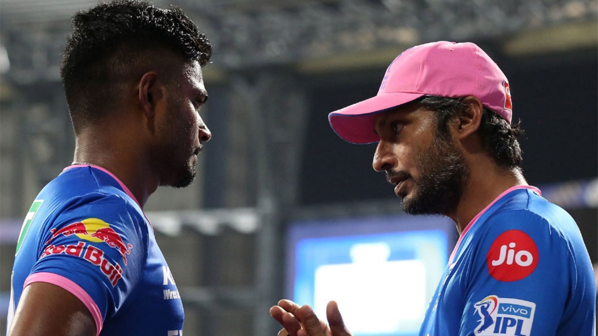 Kumar Sangakkara (right) with Sanju Samson. Pic: BCCI